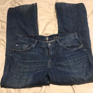 Men’s seven  bootcut jeans